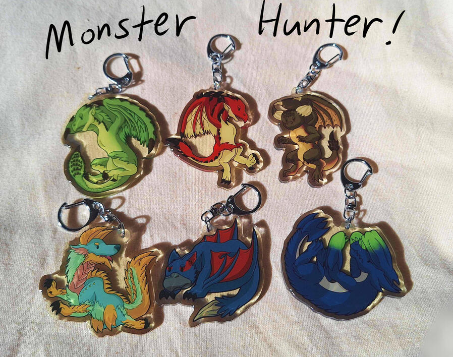 Monster Hunter keychains Monster Hunter keychains