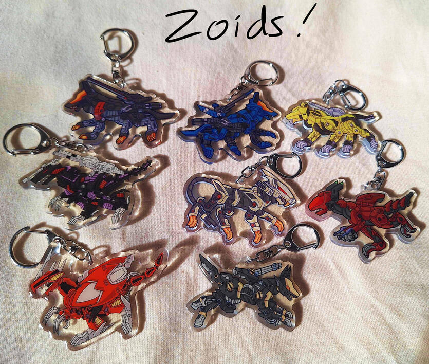 ZOIDS keychains!